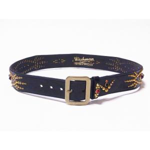 WAREHOUSE（ウエアハウス） スエード Wリング ベルト Lot.6044 : 着