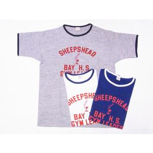 WAREHOUSE ウエアハウス Tシャツ リンガー SHEEPSHEAD 4059 リンガーTシャ...