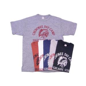 ウエアハウス WAREHOUSE Tシャツ 4601 CHEROKEE DAY CAMP｜American Clothing Cream