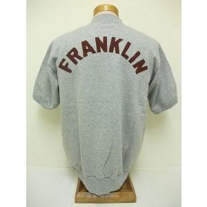 DUBBLE WORKS[ダブルワークス] 半袖スウェット ハーフジップ FRANKLIN (杢グレー)｜cream05