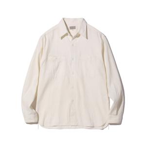 Buzz Rickson's バズリクソンズ シャンブレーシャツ BR25996 長袖 WHITE CHAMBRAY WORK SHIRT 白シャンブレー (オフホワイト)｜American Clothing Cream