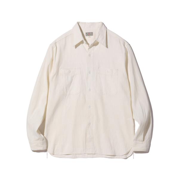 Buzz Rickson&apos;s バズリクソンズ シャンブレーシャツ BR25996 長袖 WHITE ...