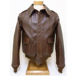 Buzz Rickson's[バズリクソンズ] A-2 BRONCO HIDE ANILINE FINISHED (S/BROWN)｜cream05