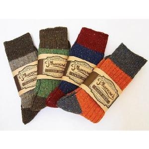 Pherrow's[フェローズ] ソックス 靴下 クラッシーソックス ネップ CLASSY SOCKS2｜cream05