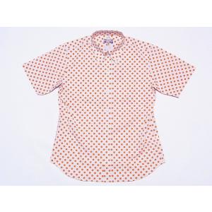Dry Bones[ドライボーンズ] ボタンダウンシャツ ドット柄 半袖 DS-2166 Dot Print BD Shirt (ORANGE)