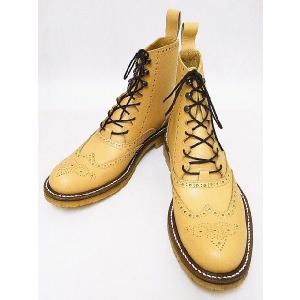 Dry Bones ドライボーンズ ブーツ Gillie Half Boots ギリーブーツ DSHC-008 (BEIGE)｜cream05