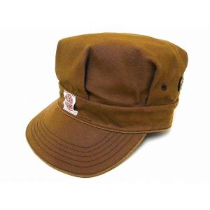 HEADLIGHT[ヘッドライト] ワークキャップ ブラウンダック HD02525 13oz. BROWN DUCK WORK CAP (ブラウン)｜cream05