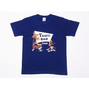 Dry Bones ドライボーンズ Tシャツ TAHITI PT-830 Print T-Shirt (ネイビー)｜cream05