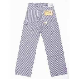 SUGAR CANE シュガーケーン ワークパンツ ヒッコリーストライプ SC41823 11oz. HICKORY STRIPE WORK PANTS (ネイビー/ヒッコリー/ONE-WASH)｜cream05