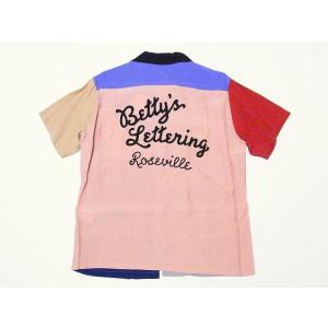 STYLE EYES スタイルアイズ ボウリングシャツ SE38835 BETTY'S LETTERING ボーリングシャツ CRAZY PATTERN S/S RAYON BOWLING SHIRT (クレイジー)｜cream05