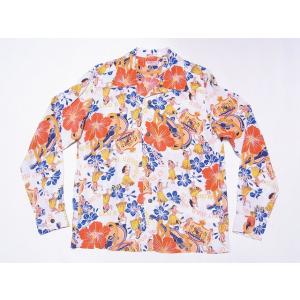 SUN SURF サンサーフ 長袖アロハシャツ SS29402 CORAL HIBISCUS 長袖