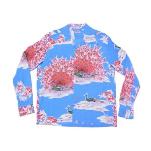 SUN SURF サンサーフ 長袖アロハシャツ SS29601 TIKI 長袖アロハ