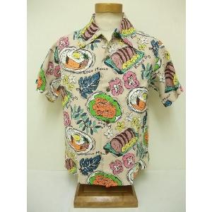 SUN SURF サンサーフ アロハシャツ SS35071 KEONI OF HAWAII "KAUKAU ONO" (BEIGE)｜cream05