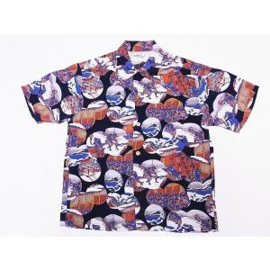 アロハシャツ/--/レーヨン/NVY/50s/ポストカード// : セカンド