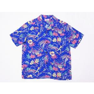 SUN SURF サンサーフ 半袖 ダイナーシャツ LANI MANU アロハシャツ