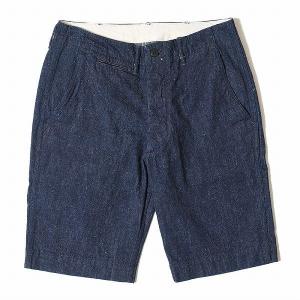 WAREHOUSE ウエアハウス ショートパンツ デニム チノショーツ 1204 CHINO SHORTS  デニムチノ (インディゴデニム/NON-WASH)｜cream05