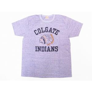 Whitesville ホワイツヴィル Tシャツ WV78190 COLGATE INDIANS 14/- S/S T-SHIRT (H.グレー)｜cream05