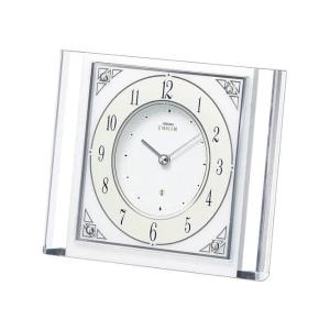 SEIKO EMBLEM HW564W 高級置き時計　白大理石 エンブレム 置き時計 電波 セイコー クロック 置時計 SEIKO EMBLEM