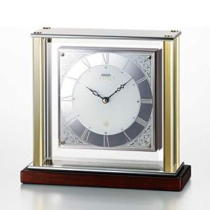 [SEIKO EMBLEM] セイコー エムブレム 置時計 透明感のあるエレガンスを湛える置時計 HW598S｜creao