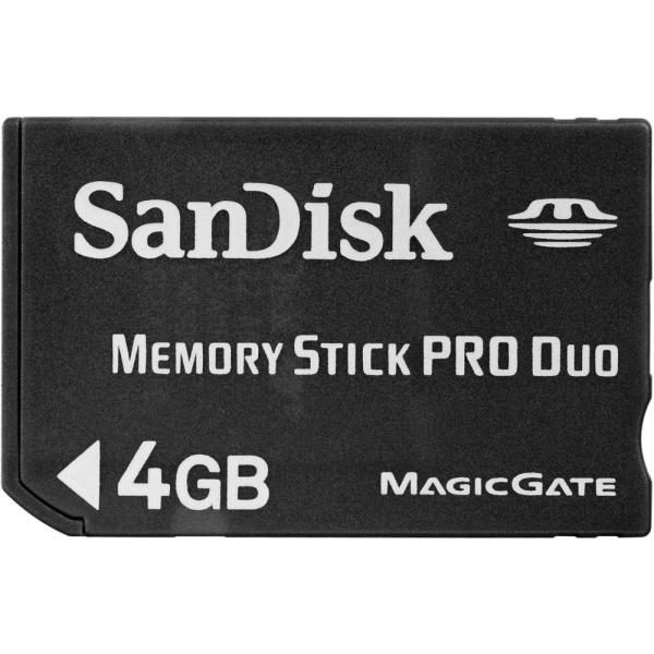 中古 SanDisk MemoryStick Pro Duo 4GB SDMSPD-4096-J95