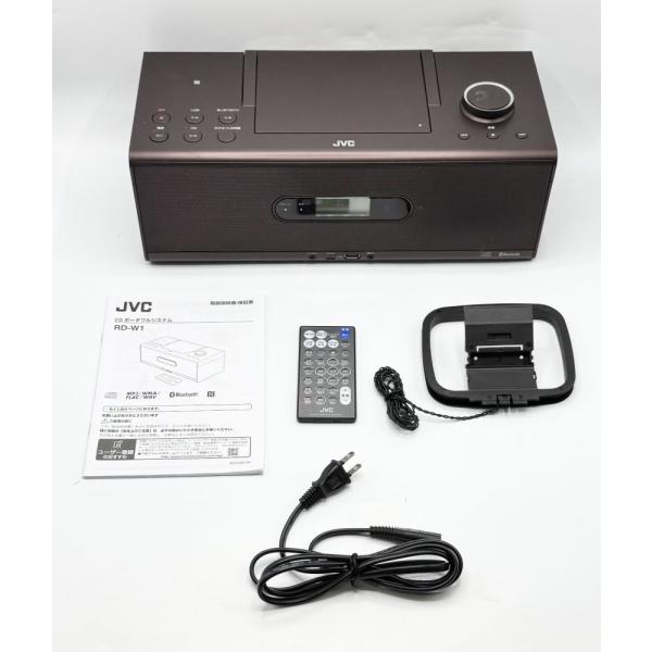 中古 JVCケンウッド(ビクター) CDポータブルシステム(ブラウン) RD-W1-T