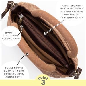 柿渋染バッグ ショルダーバッグ レディース シ...の詳細画像5
