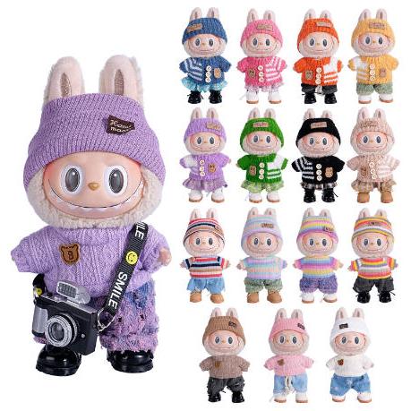 新品 14色 THE MONSTERS Exciting Macaron ぬいぐるみ用服 LABUB...