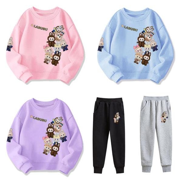 10色 新品 ラブブ 子供成人服 長袖 パーカー labubu 春 秋 冬 アイテム トップス 男の...