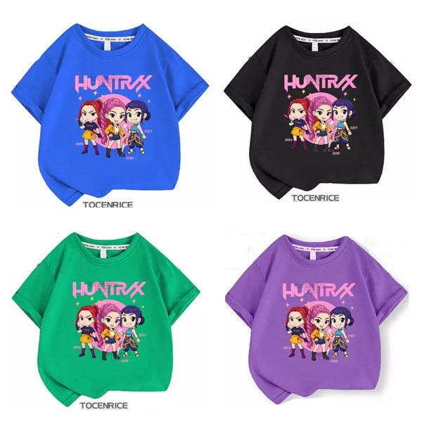 K-POP ガールズ デーモン・ハンター 子供服 半袖Tシャツ 男の子 女の子 子ども服 小学生 誕...