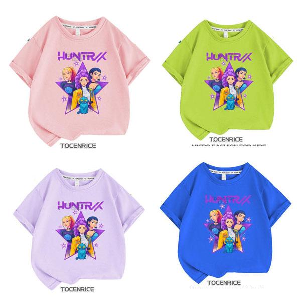 K-POP ガールズ デーモン・ハンター 子供服 半袖Tシャツ 男の子 女の子 子ども服 小学生 誕...