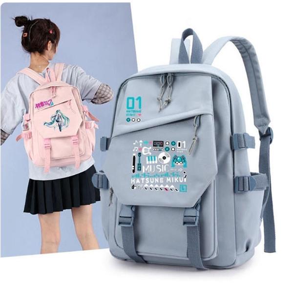 初音ミクリュック 通学 リュックサック メンズ 大容量 軽量 高校生 多機能リュック 防水 旅行 男...