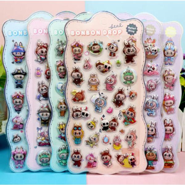 ステッカー 6枚セット シール 可愛い DIY 工芸品 ぷくぷくお尻 おしり おしりシール labu...