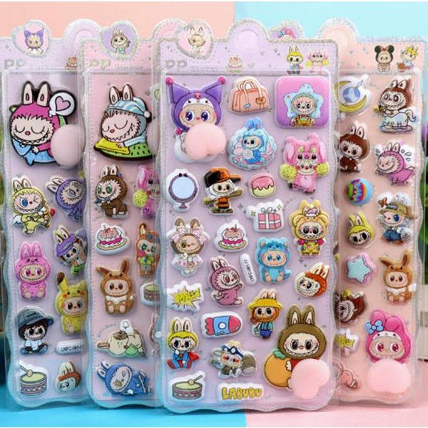 ステッカー 2枚セット シール 可愛い DIY 工芸品 ぷくぷくお尻 おしり おしりシール labu...