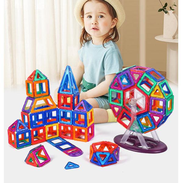 知育玩具 マグネット ブロック 磁石 おもちゃ 30pcs 40pcs 68pcs 136pcs M...