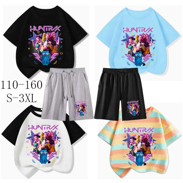 K-POP ガールズ デーモン・ハンター 子供服 半袖Tシャツ 男の子 女の子 子ども服 小学生 誕...