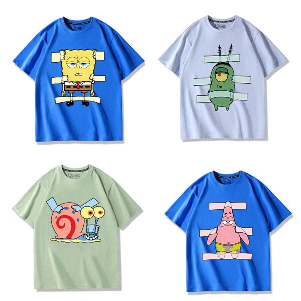 2026 新品 SpongeBob SquarePants 風 半袖 Tシャツ 大人気 キャラクター...