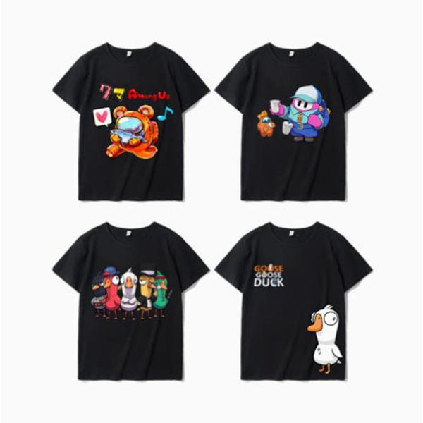 among us 風 子供服 半袖Tシャツ 男の子 女の子 子ども服 小学生 誕生日用品 家族服ー ...