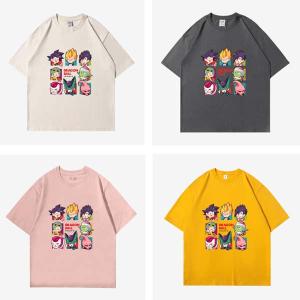 子供服大人服 ドラゴンボール Q 版アニメ 半袖 T シャツ メンズ・キッズ 学生向け 孫悟空・ベジータ・ブウ・ピッコロ トップス