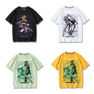 子供服 大人服 ジョジョの奇妙な冒険 綿 半袖 T シャツ メンズ 空条承太郎・吉良吉影・キラークイーン トップス