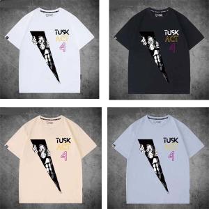 ジョジョの奇妙な冒険 ストーンオーシャン 空条徐倫 コラボ 白半袖 T シャツ メンズ 綿 100% ゆったりシルエット