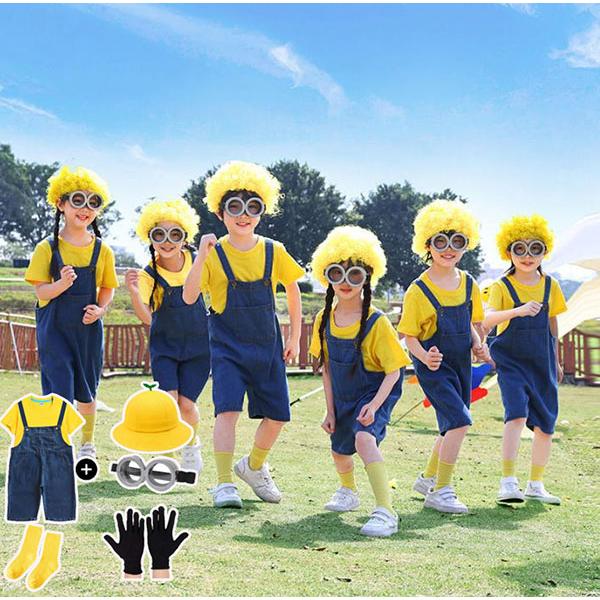 オーバーオール トレーナー ミニオン コスプレ 子供 キッズ コスチューム ハロウィン パーティー ...