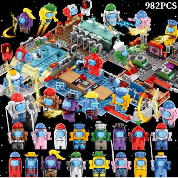 AMONG-US レゴ互換 知育玩具 知恵 創造 人物 人物 機械 アマングアス レゴ 想像力 創造...