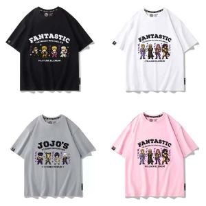 ジョジョの奇妙な冒険 風子供服大人服 半袖Tシャツ 男の子 女の子 子ども服 小学生 誕生日用品 家族服ー 感謝祭の日 子供へのギフト スマスギフトトップス