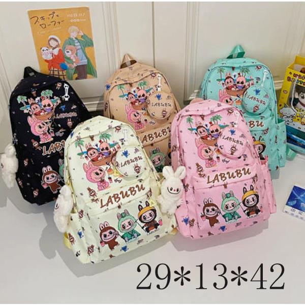 新品 リュックサック Labubu ラブブ 男の子 女の子 リュック 大きめ 子供から大人まで キャ...