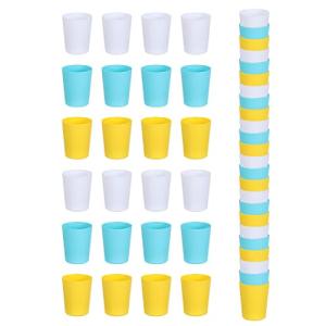 プラスチックコップ 24個セット 3色×8 カラーコップ