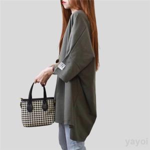 シャツワンピース ロンt ゆったり オーバーサ...の詳細画像3