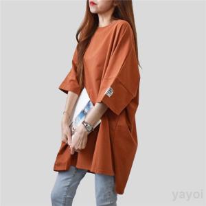 シャツワンピース ロンt ゆったり オーバーサ...の詳細画像4