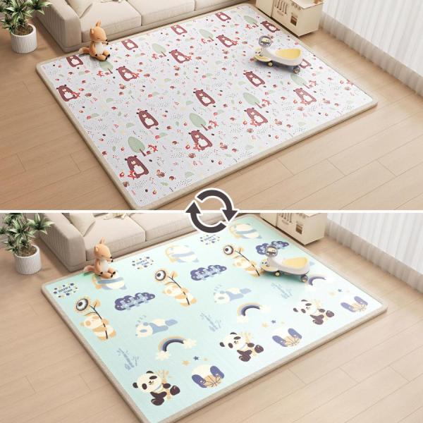 プレイマット ベビーマット 厚さ2cm 180×250cm 約2.8畳 カラーA 防水 防汚 リバー...