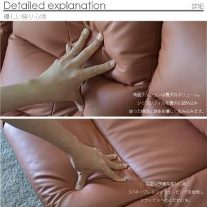 3人掛け ソファー SOFA ブラウン ダーク...の詳細画像4