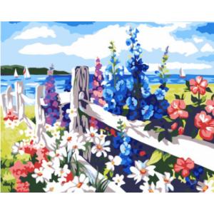 油絵塗り絵 油絵セット WS-AE140 花の海...の商品画像